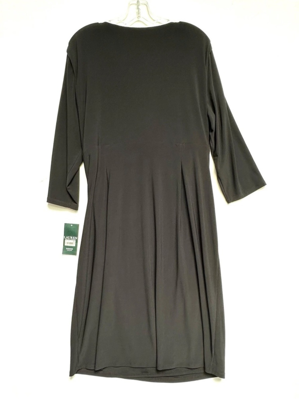NEW NWT RALPH LAUREN DRESS 16W FAUX WRAP RUCHED SHEATH STRETCH WITCHY MSRP $119 - Picture 3 of 9